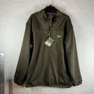 Drake Waterfowl Jacket Men's 2XL Brown Hunting Endurance 1/4 Zip 7064‎